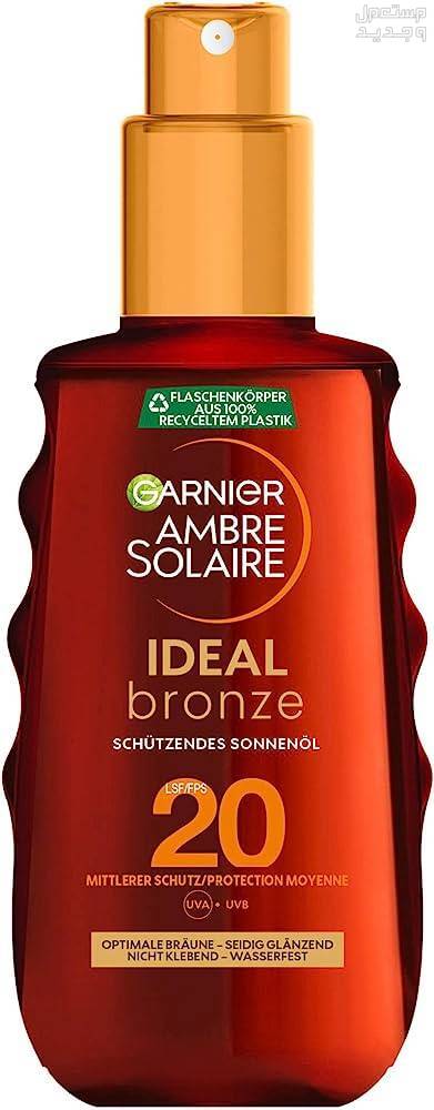 أفضل زيت تان للجسم تفاصيل عبوة زيت Garnier Ambre Solaire Golden\ Protect Sun Oil