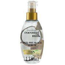 أفضل سيروم للشعر الكيرلي سيروم ogx nourishing – coconut milk anti breakage serum