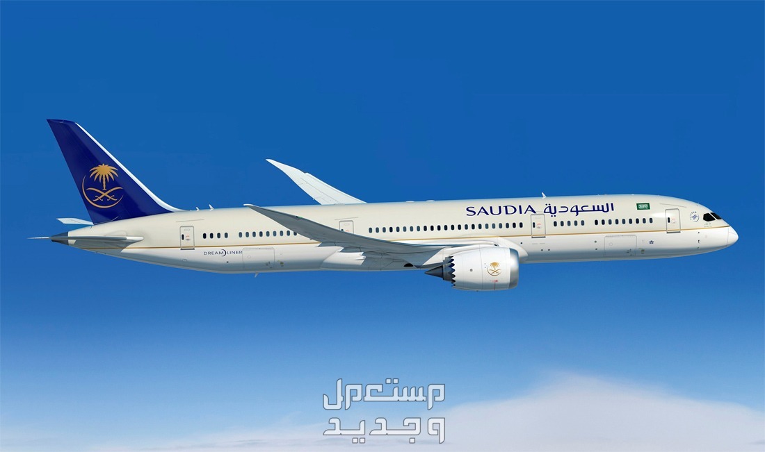 رحلات الخطوط السعودية تفاصيل الحجز والدفع طائرة الخطوط السعودية تحلق في السماء