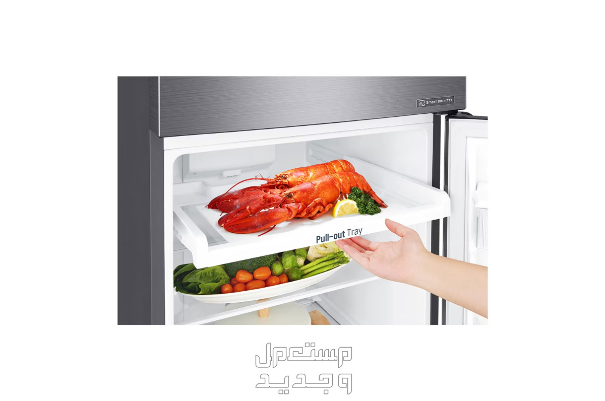 أحدث أسعار ثلاجات lg في كارفور بالمواصفات والصور ثلاجات lg في كارفور موديل LT10CBBDIN سعة 9 قدم