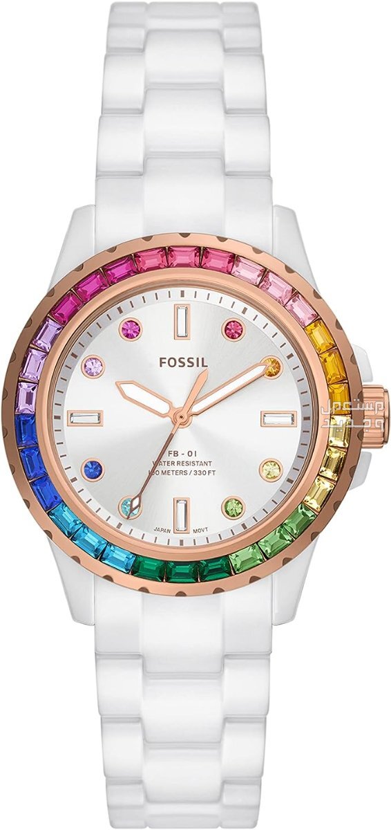 كل ما يميز ساعات fossil الأصلية بالانواع والصور والاسعار ساعة fossil الأصلية موديل CE1129 النسائية