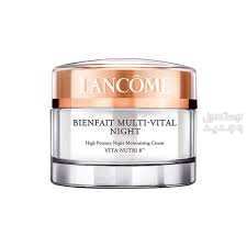 مواصفات وأسعار أفضل كريمات لانكوم للبشرة كريم BIENFAIT MULTI-VITAL NIGHT - High Potency Night Moisturizing Cream VITA-NUT