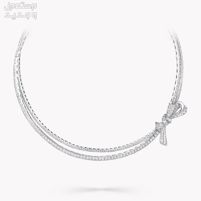 مجوهرات للعروس على شكل فيونكة عقد Graff tilde's bow diamond necklace