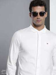 أفضل ماركة عالمية للقمصان الرسمية الرجالية في البحرين ماركة Tommy Hilfiger باللون الأبيض
