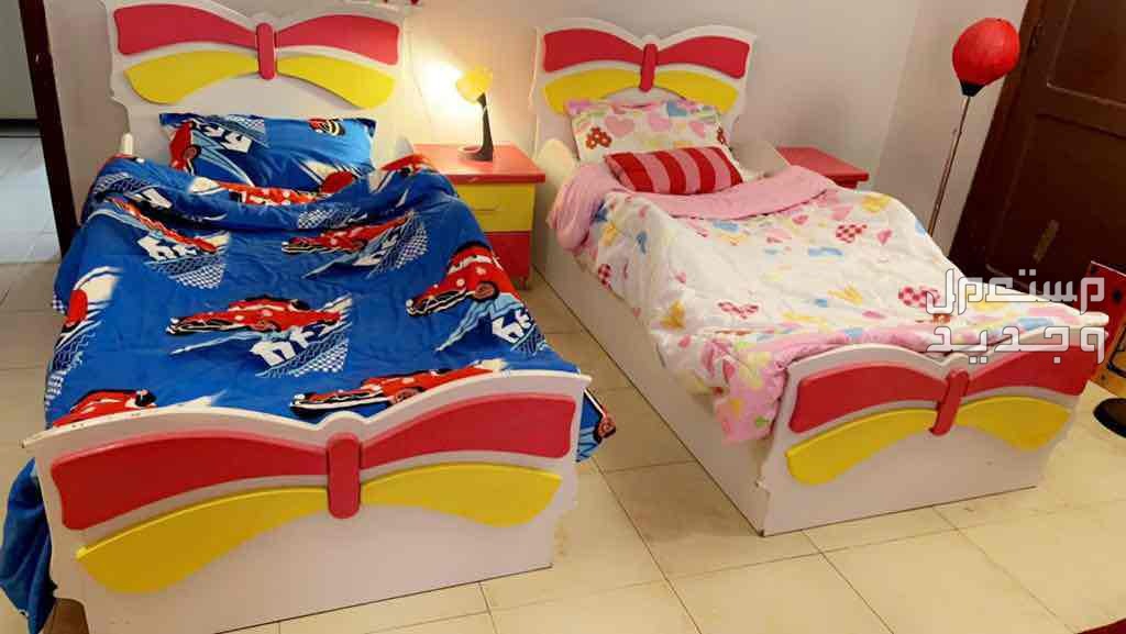 غرفة نوم اطفال عدد 2 سرير دولاب تسريحة مكتبة كمدينة 2  في الرياض