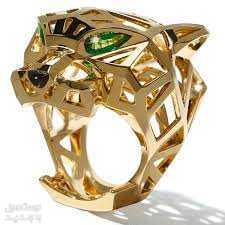 تشكيلة خواتم كارتير الرجالية خاتم cartier panthere de cartier ring