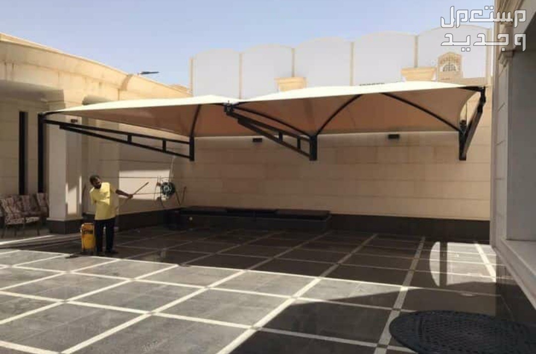 مظلات  في الرياض بسعر 95 ريال للمتر الواحد لمظلات السيارات