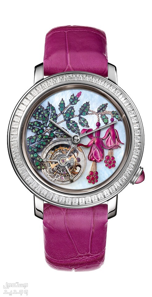 أفضل ساعات بوشرون النسائية بتصاميمها مميزة في قطر ساعة epure tourbillon fuchsia