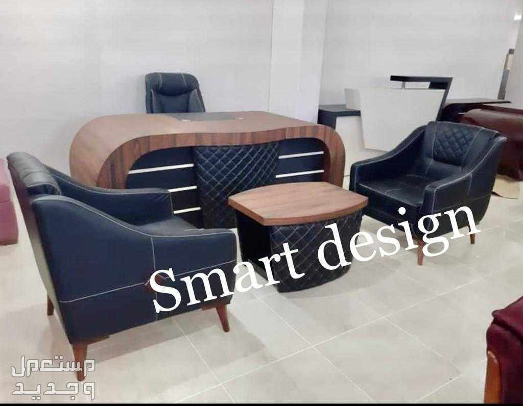 مكتب خشب طبيعي من شركه smart design للاثاث المكتبي
