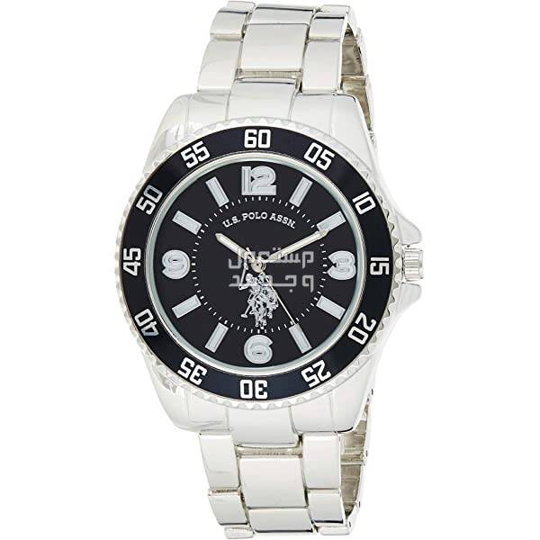 أفضل ساعات بولو الرجالية ساعة بولو (U.S.Polo Assn USC80515 Men's (SilverToned Watch with a Black Dial