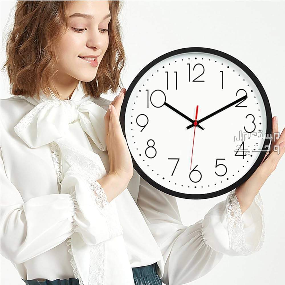 أفضل 5 أنواع ساعات حائط لعام 2023 تفاصيل ساعة حائط Qiccijoo Wall Clock 12-inch Silent