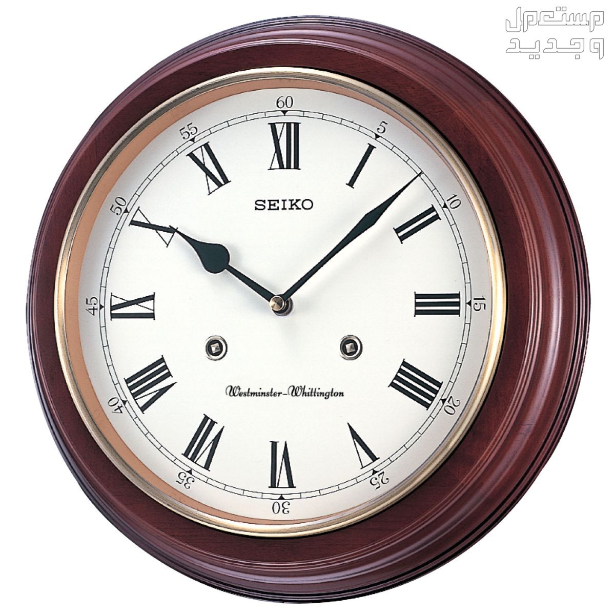 أفضل 5 أنواع ساعات حائط لعام 2023 ساعة حائط Seiko Round Wood Finish Wall Clock