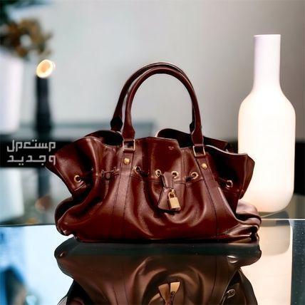 أحدث إصدارات شنط سيلين لعام 2023 شنطة سيلين MEDIUM CELINE ABBEY BAG IN SUPPLE CALFSKIN باللون البني