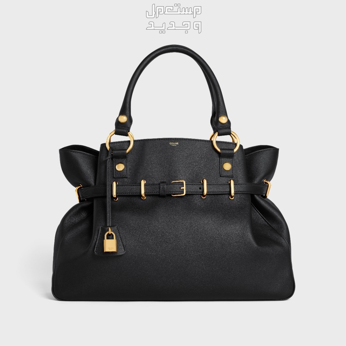 أحدث إصدارات شنط سيلين لعام 2023 شنطة سيلين MEDIUM ANITA BAG IN SUPPLE CALFSKIN باللون الأسود