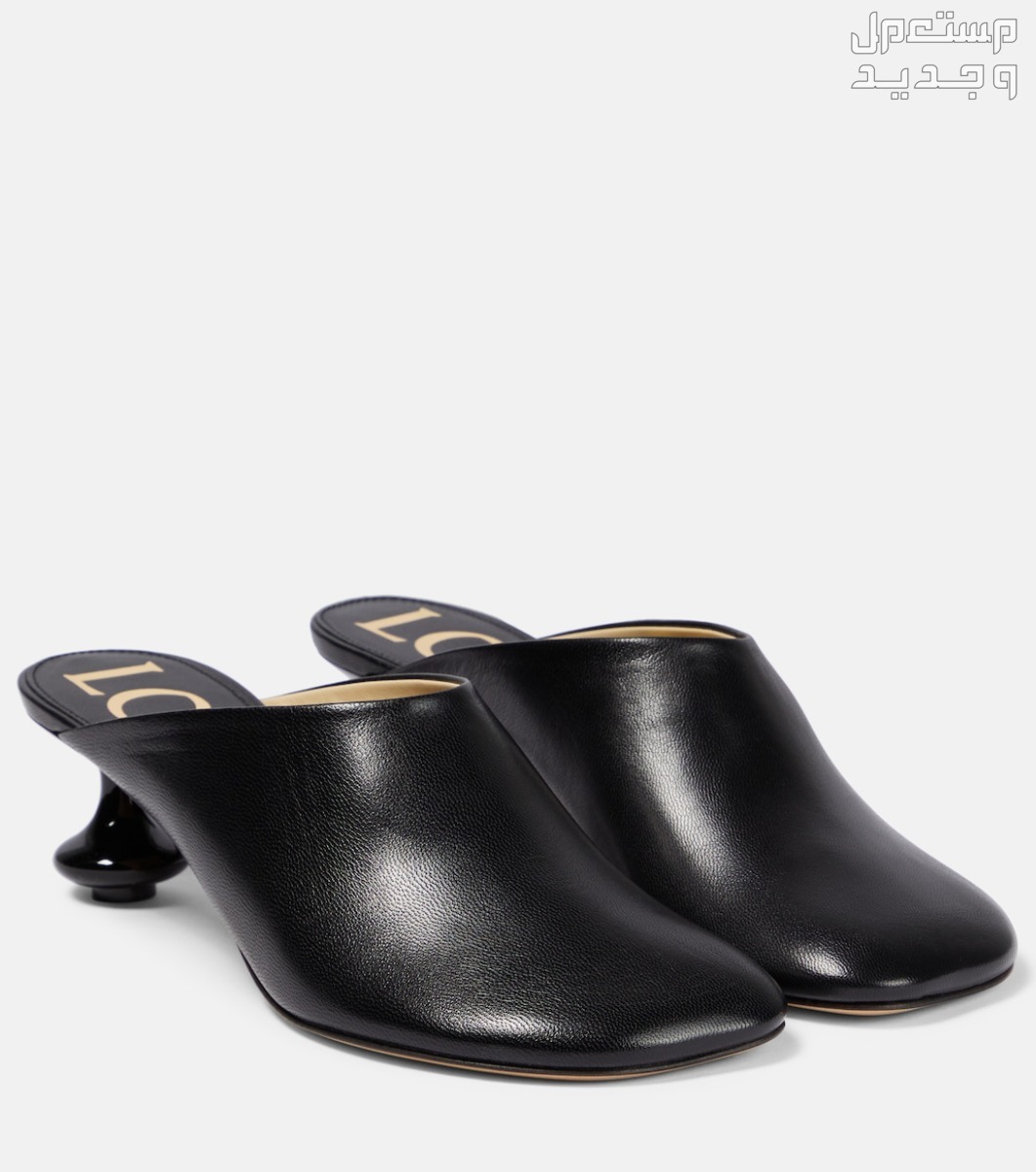 أفضل أنواع الأحذية بكعب قصير لإطلالة مريحة في السعودية حذاء بكعب قصير من loewe toy leather mules