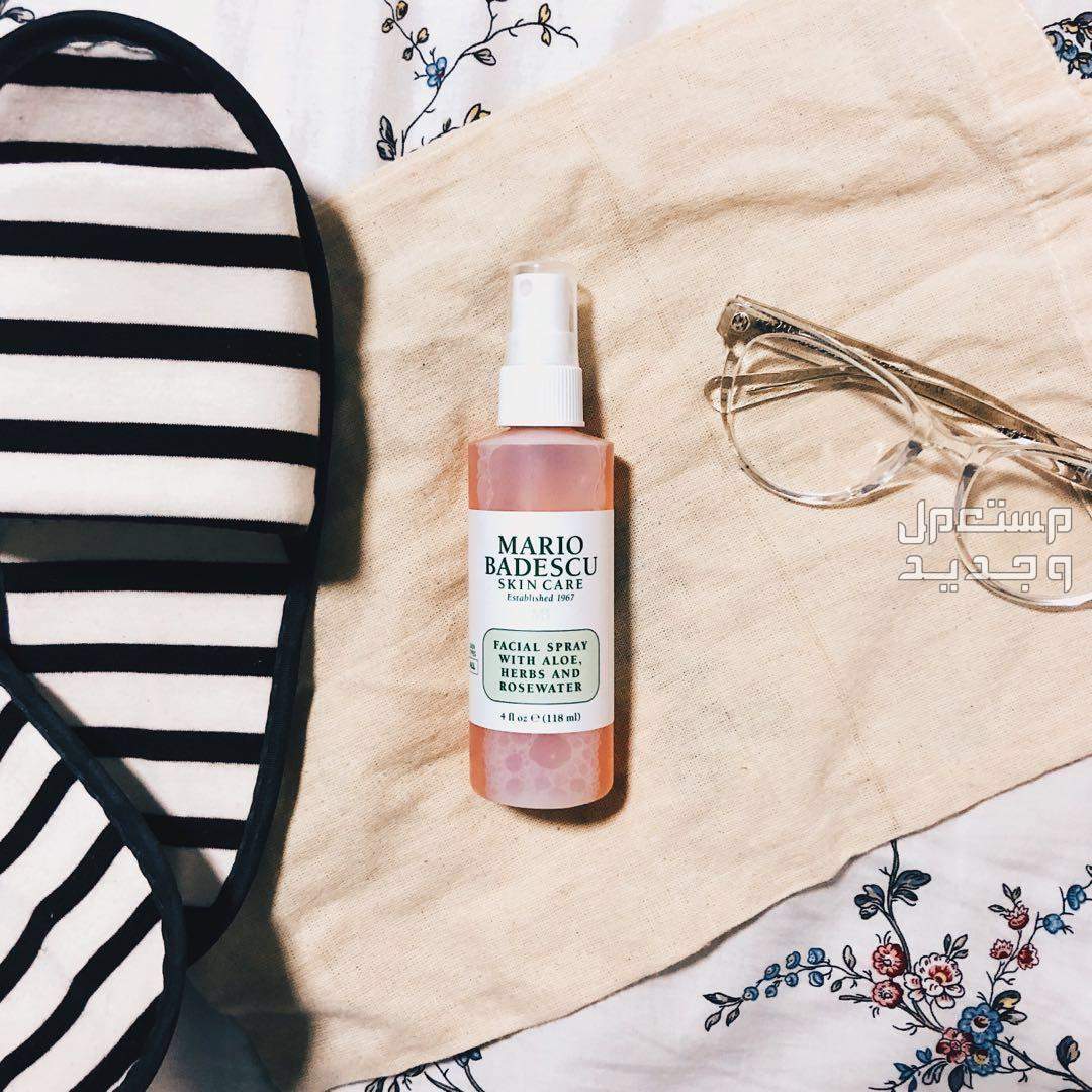 أفضل بخاخ ماء ورد لبشرة مشرقة بخاخ  Mario Badescu Skincare Facial Spray With Aloe - Herbs and Rosewa