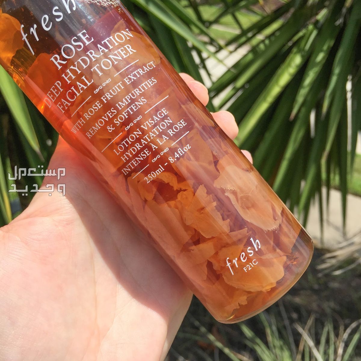 أفضل بخاخ ماء ورد لبشرة مشرقة بخاخ ماء ورد من fresh rose &hyaluronic acid deep hydration toner