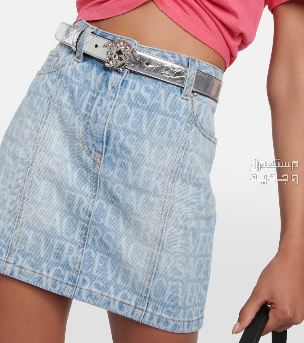 أفضل حزام نسائي لعام 2023 حزام نسائي من Medusa Leather Belt باللون الفضي