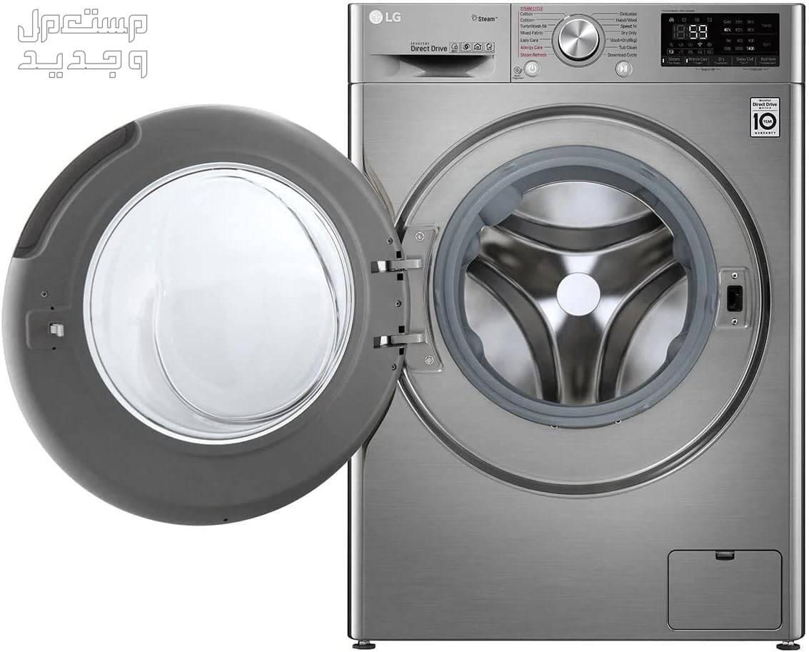 اسعار غسالة ملابس ال جي 2023 بالمواصفات والصور غسالة ملابس ال جي موديل WSV1107XMT سعة 10,5 كجم