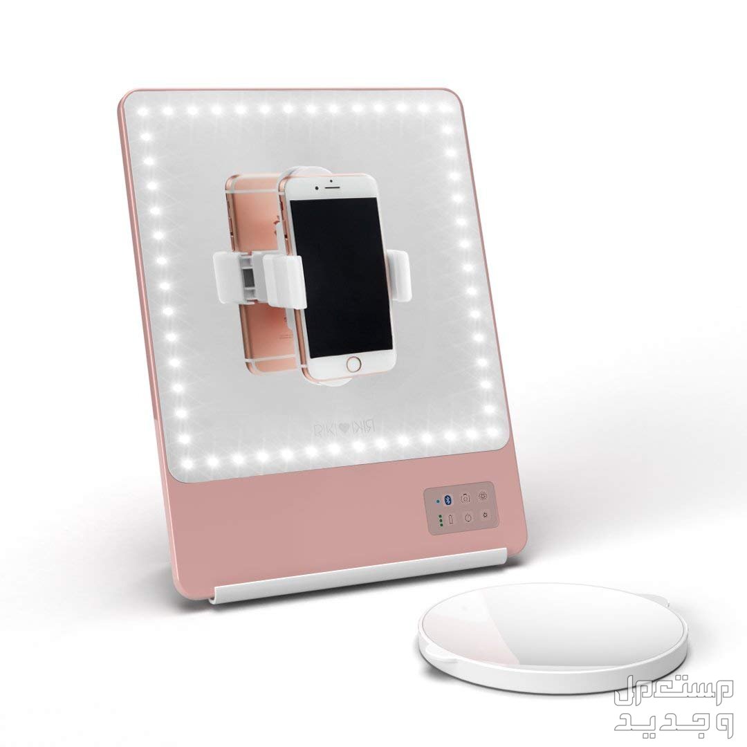 أفضل مرايا مضيئة لوضع المكياج تفاصيل مرآة Glamcor Riki Skinny Smart Vanity Mirror with HD LEDs