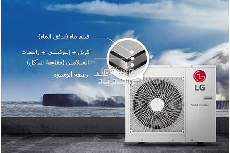 مميزات وسعر مكيف ال جي المتعدد LG MULTI V S الموفر والمثالي مكيف ال جي المتعدد LG MULTI V S زعانف سوداء