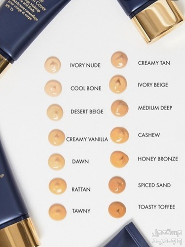 أفضل مكياج للجسم لإخفاء عيوب البشرة درجات مكياج للجسم من Estee Lauder Double Wear Maximum SPF 15 Cover Camouflage Ma