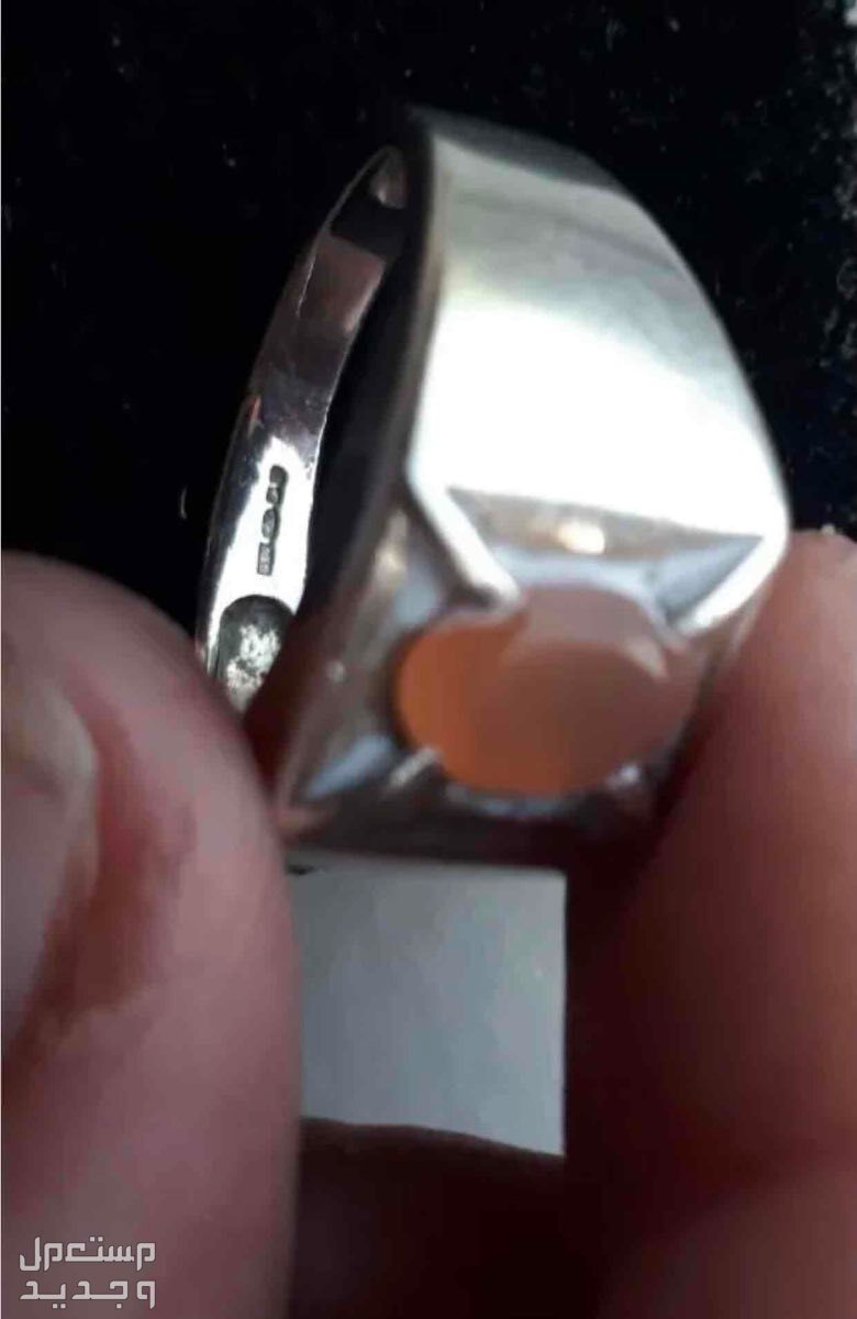 خاتم فضة ثقيل صناعة يدوية بحجر الزركون  في الرياض بسعر 190 ريال سعودي