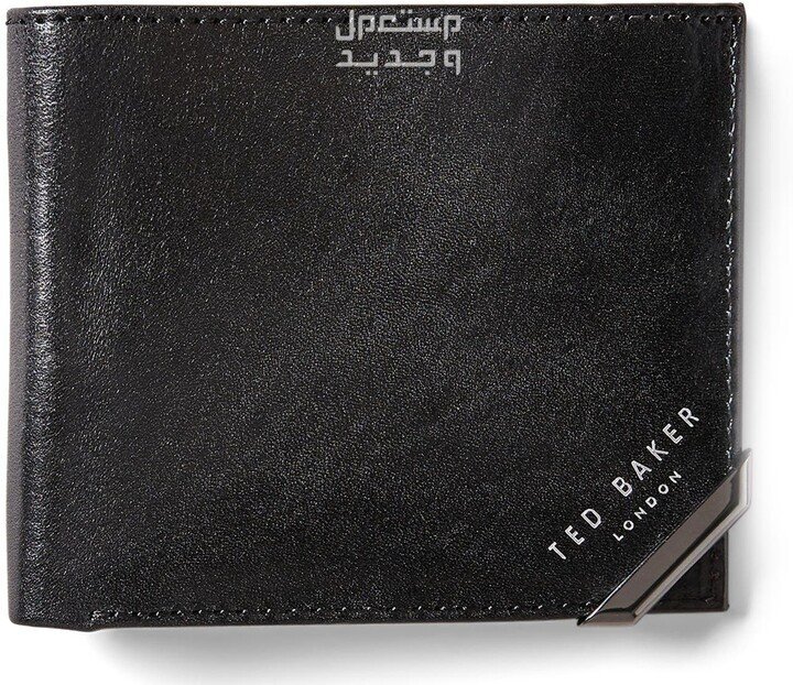أفضل محفظة رجالي فخمة لعام 2025 محفظة رجالي من Ted baker kornerr metal corner Bifold coin wallet