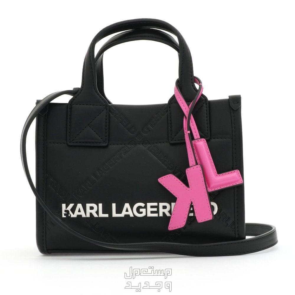 أحدث شنط كارل لعام 2023 تفاصيل شنطة K/SKUARE EMBOSSED LARGE TOTE BAG