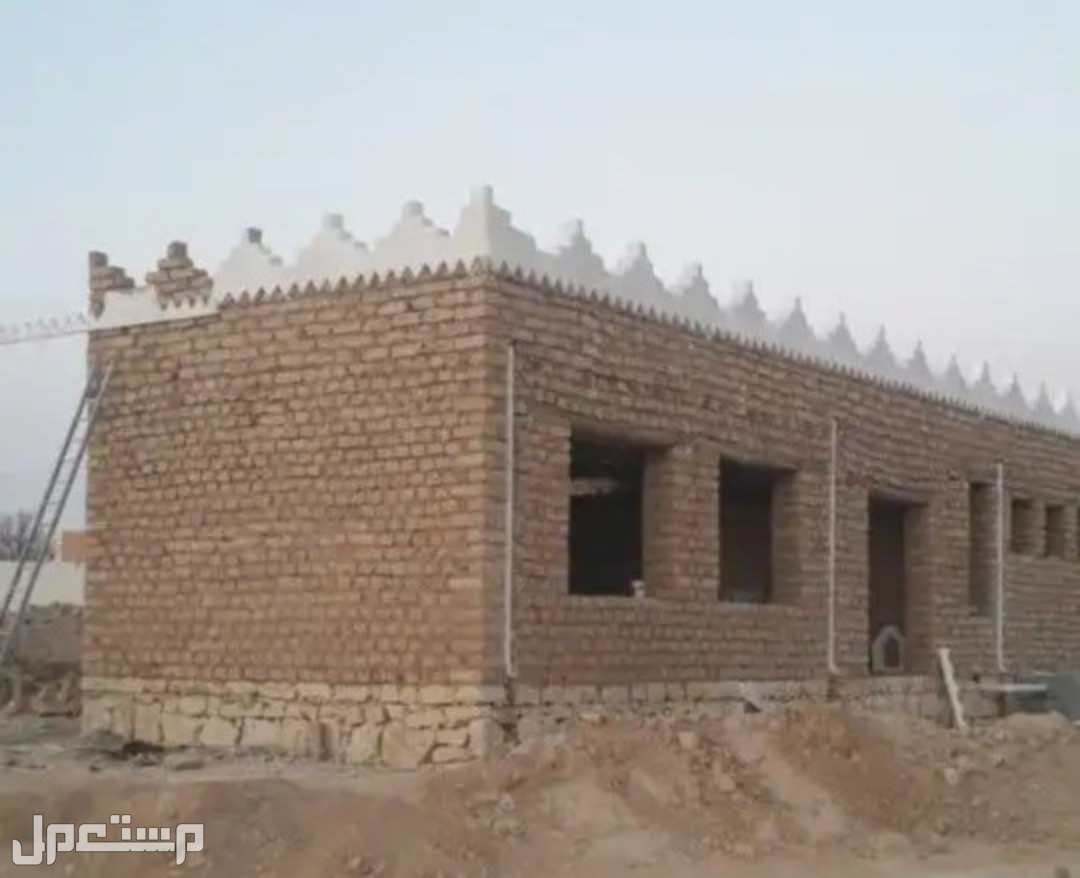 ترميم وبناء بيوت الطين القديمة التراثيه
