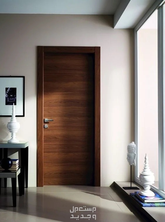 أشكال أبواب غرف خشب مودرن 2024 (صور) في السعودية باب غرف خشب مودرن
