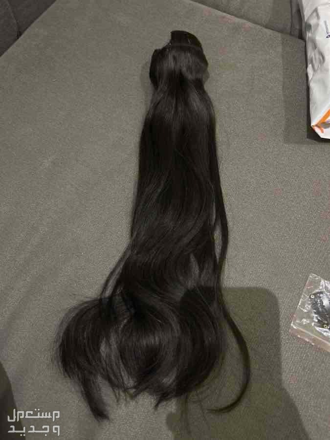 شعر طبيعي شعر طبيعي كلبسات طول 16 واللون اسود طبيعي