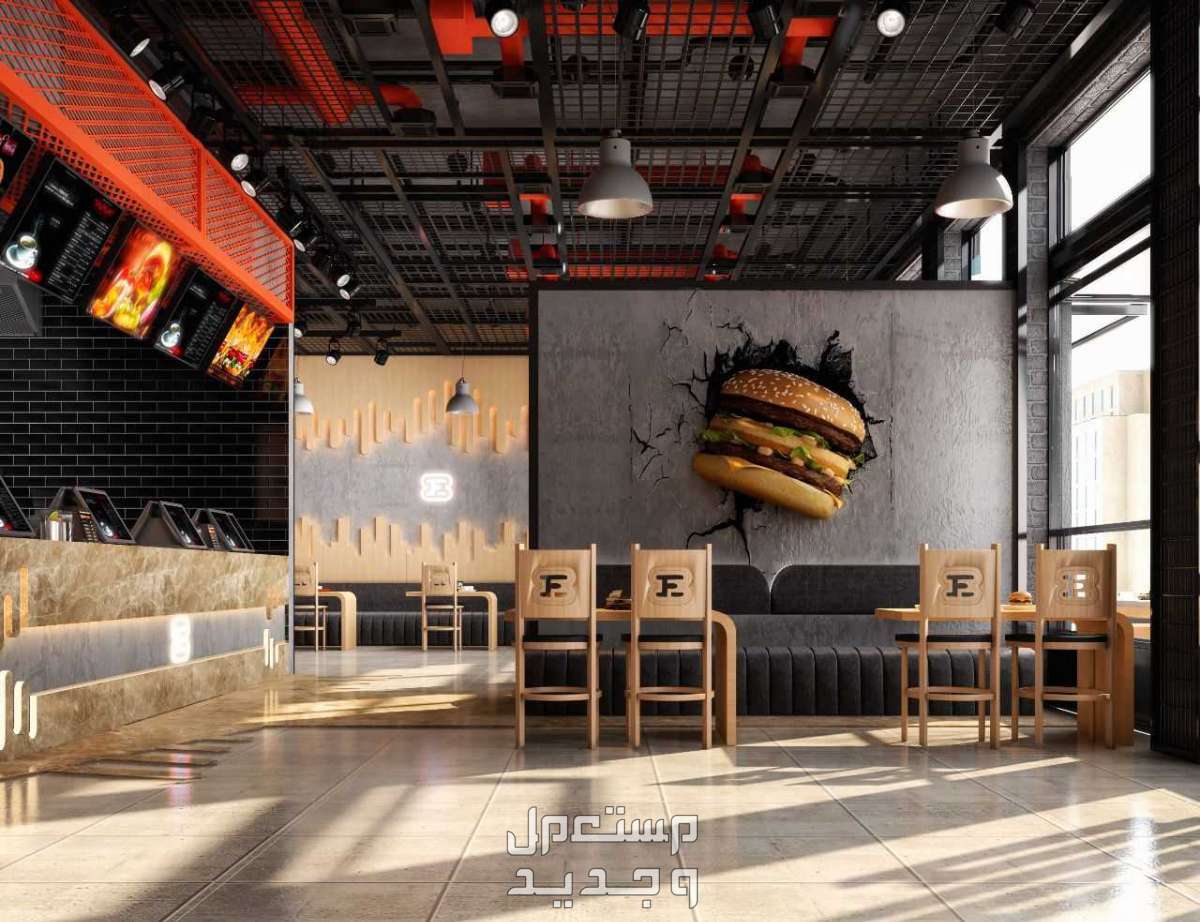 تصميم وتنفيذ ديكور المقاهي والمطاعم بأفكار وتصاميم مختلفه