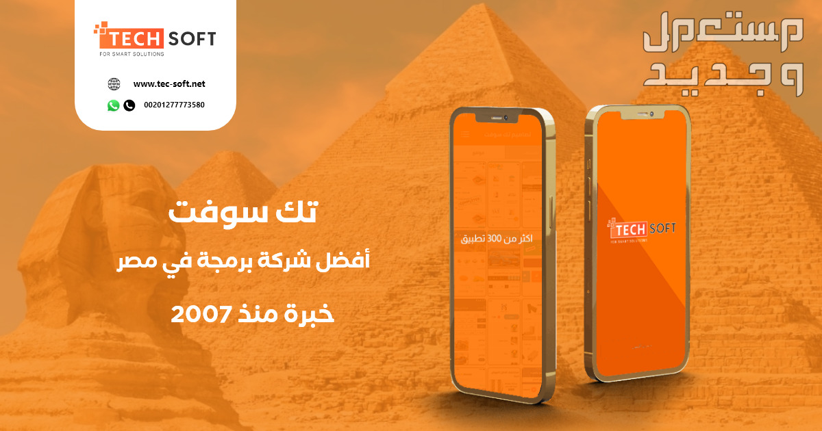 أفضل شركة برمجة تطبيقات في مصر -  مع شركة تك سوفت للحلول الذكية – Tec soft – Tech soft