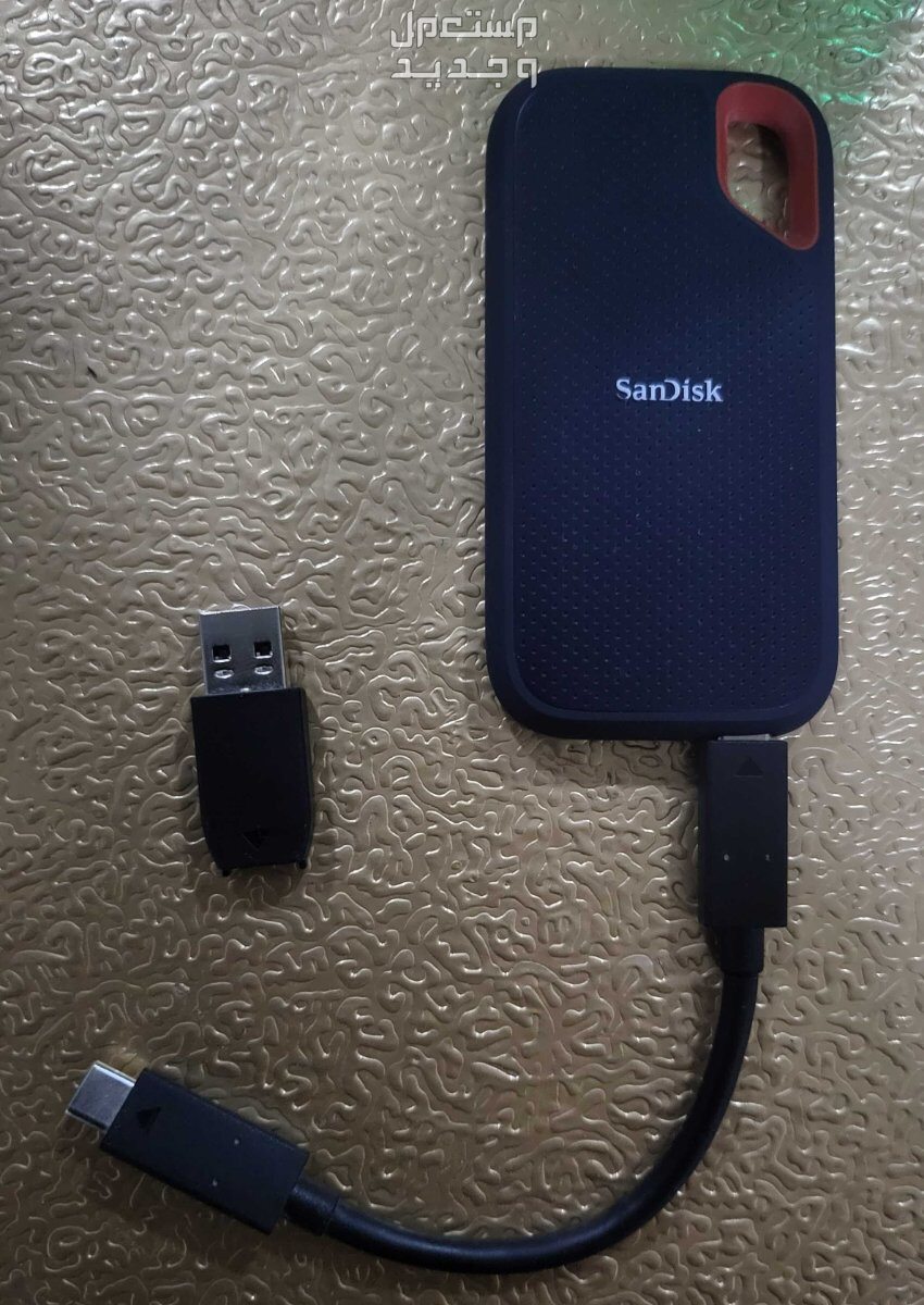 هاردسك ssd خارجى سانديسك 4 تيرا  Sandisk extreme portable ssd 4TB في الرياض بسعر 900 ريال سعودي
