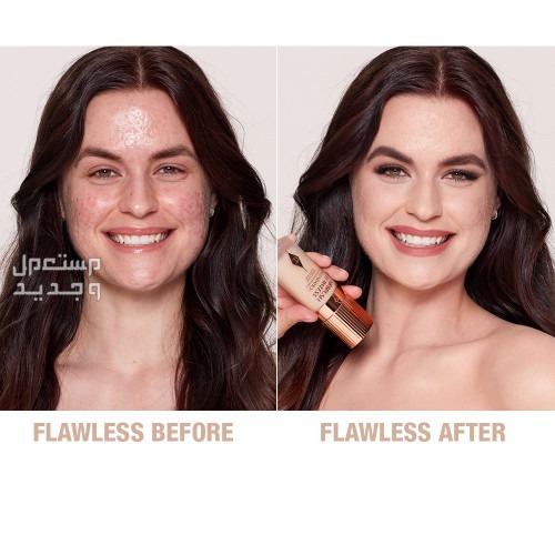 أفضل منتجات شارلوت تيلبري للمكياج شكل كريم أساس Charlootte Tilbury air brush flawless foundation على البشرة