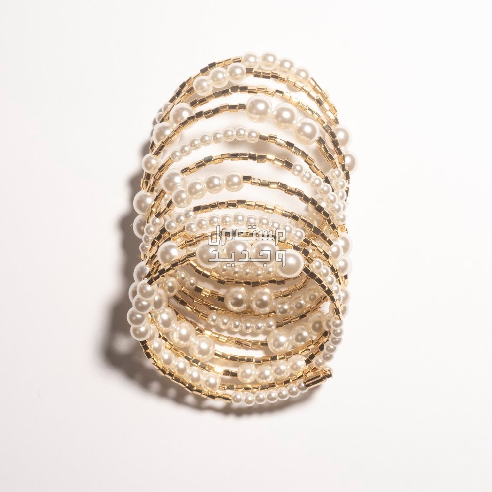 أفضل اسوارة نسائية ماركة لعام 2024 اسوارة نسائية ماركة من Paula Rosen dot -dash pearl wrap bracelet