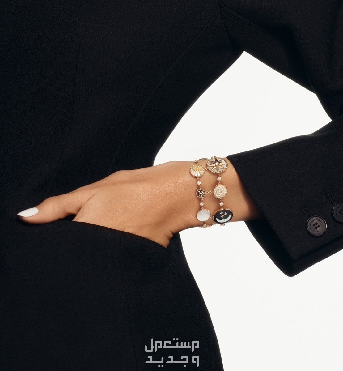أفضل اسوارة نسائية ماركة لعام 2024 في السعودية اسوارة نسائية ماركة من Dior rose de vents and rose celeste bracelet