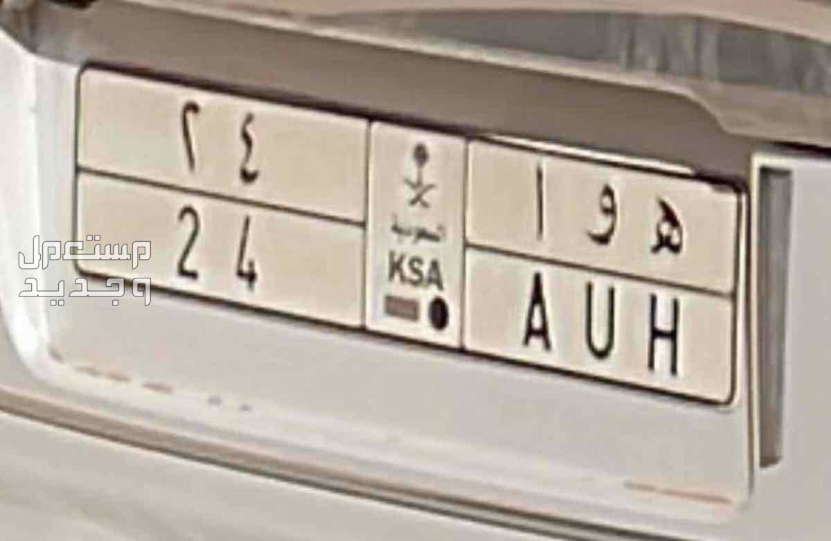 لوحة مميزة ه و ا - 24 - خصوصي في طريف بسعر 50 ألف ريال سعودي