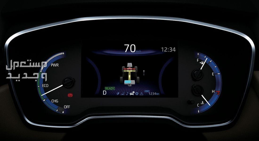 صور تويوتا كورولا 2024 الداخلية والخارجية والوانها بأعلى جودة بتشوفها شاشة عرض متعددة سيارة تويوتا كورولا Toyota corolla 2024