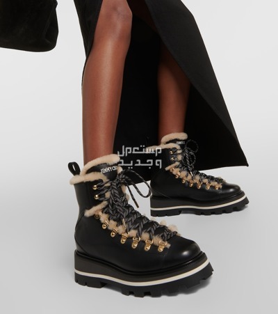 أحدث موديلات موضة أحذية بوت في شتاء 2024(صور) حذاء Jimmy choo chike shearling lined leather boots