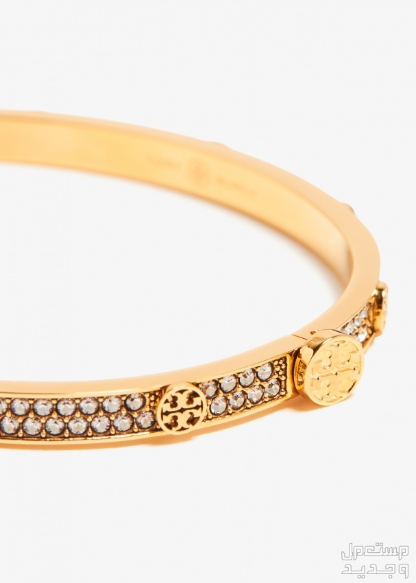 أفضل هدايا المجوهرات لعيد الحب 2024 إسوارة Tory burch miller stud pave hinge bracelet