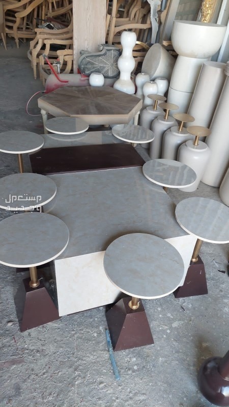 طقم طاولات مع كراسي - طاوله ضيافه - مداخل منزلية - خزائن ملابس - دواليب خشب - بديل رخام من مصنع في الرياض في الرياض بسعر 1 ريال سعودي