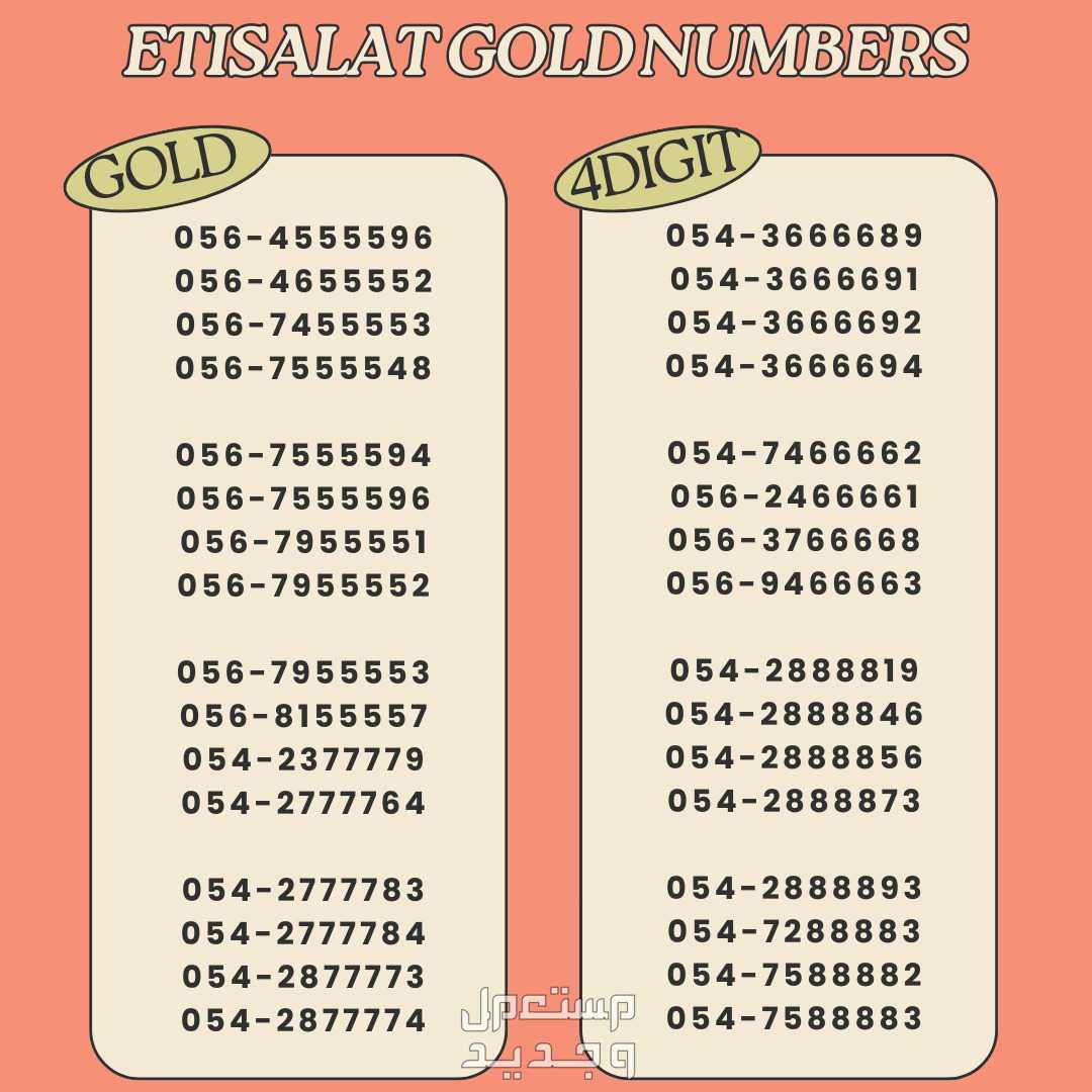 Etisalat Numbers