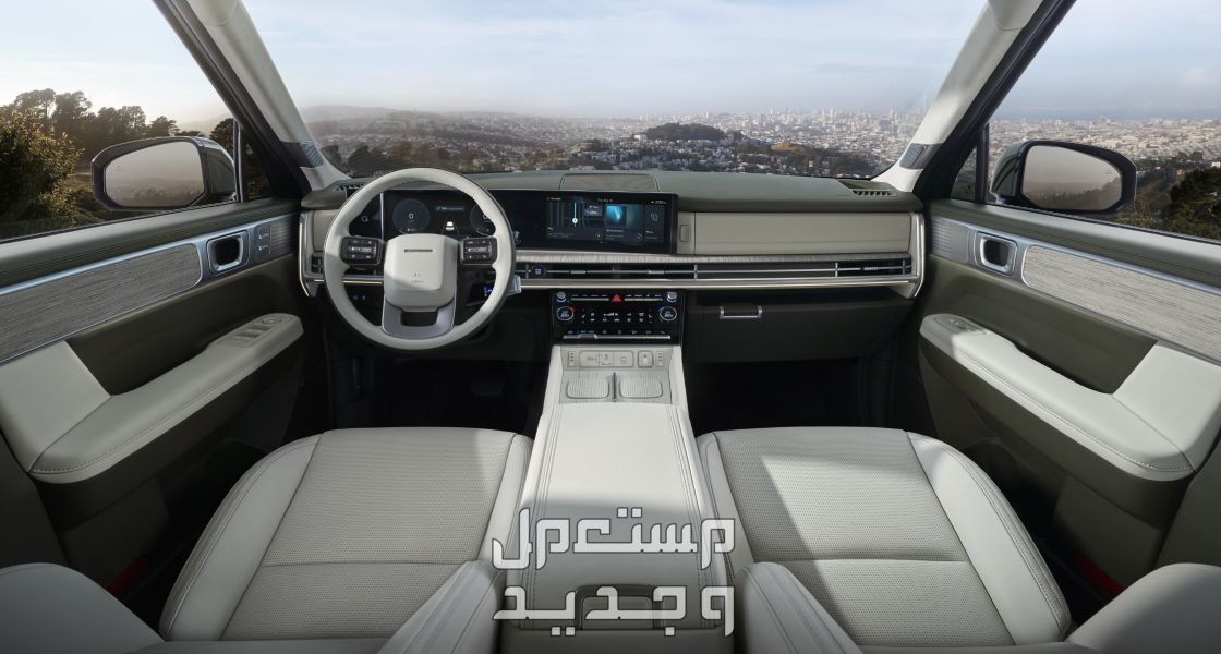صور هيونداي سنتافي 2024 بجودة عالية من الداخل والخارج والألوان المتوفرة في الأردن مقصورة القيادة سيارة هيونداي سنتافي 2024-2025