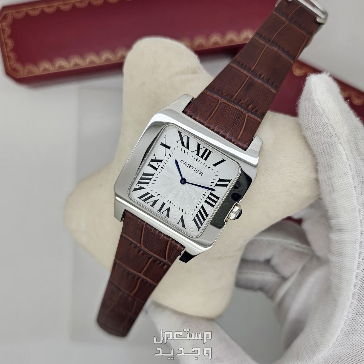 ساعة كارتير سانتوس جلد اصدار ماستر كوالتي كارتير جلد