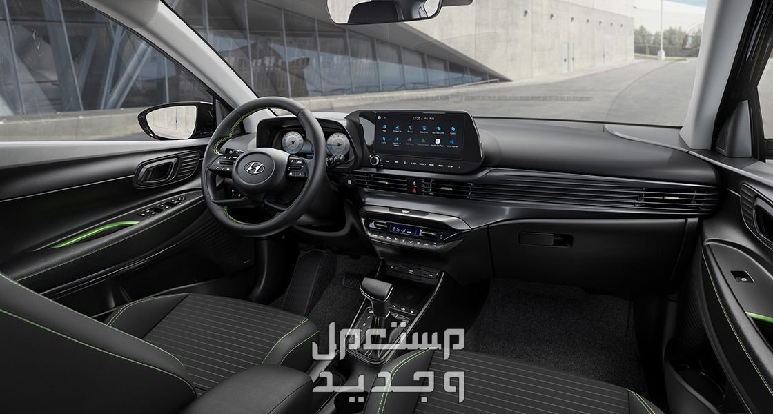 صور هيونداي i20 2024 بجودة عالية من الداخل والخارج والألوان المتوفرة في الأردن مقصورة القيادة سيارة هيونداي i20 2024-2025