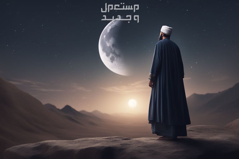 تعرف على موعد رؤية هلال رمضان 1445 في عمان رجل ينظر إالى هلال رمضات