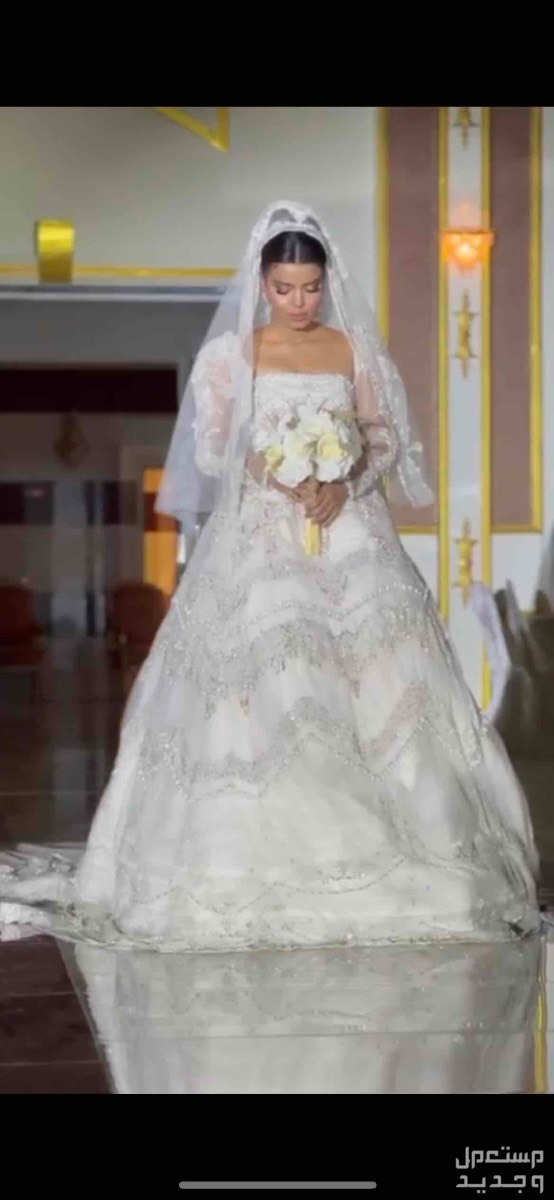 فستان زفاف من خامه جيده من تصيميم خاص