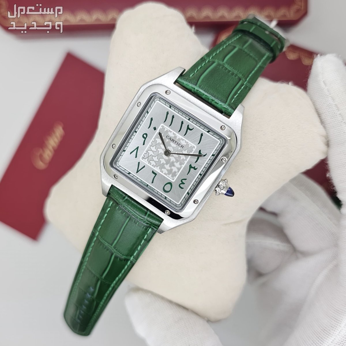 ساعة كارتير سانتوس جلد ارقام عربي كوالتي